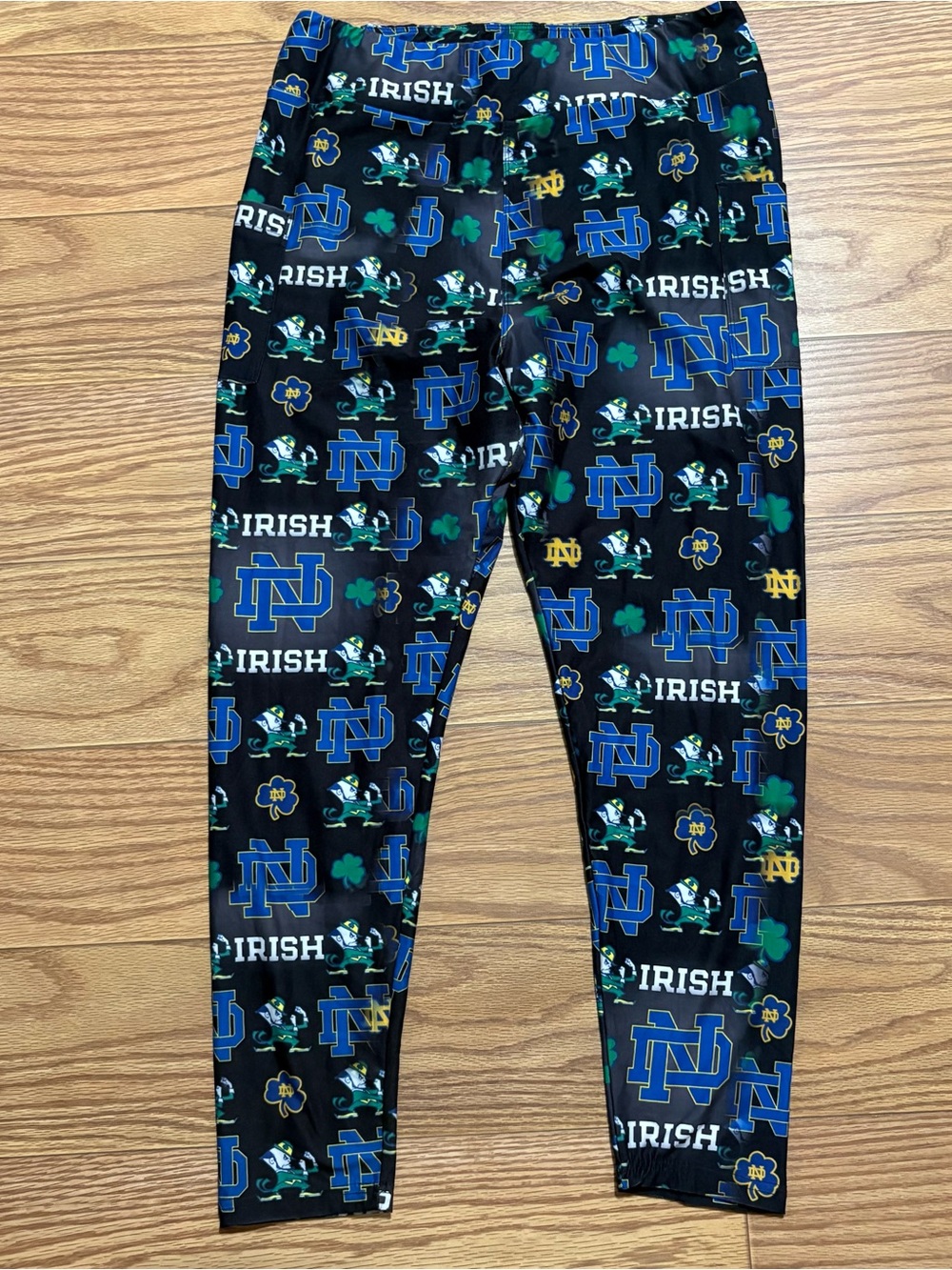 NCAA Notre Dame Fighting Irish Leggings Women’s Large Pockets